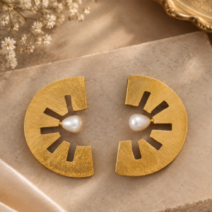 Solara Pearl Statement Earrings